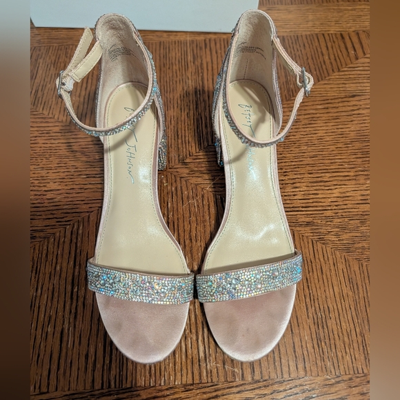 Betsey Johnson Irredescent Crystal Heels - Picture 7 of 7